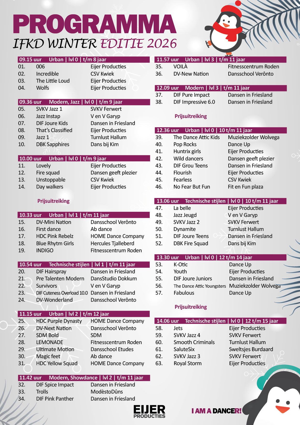 IFKD Winter Programma pagina 1