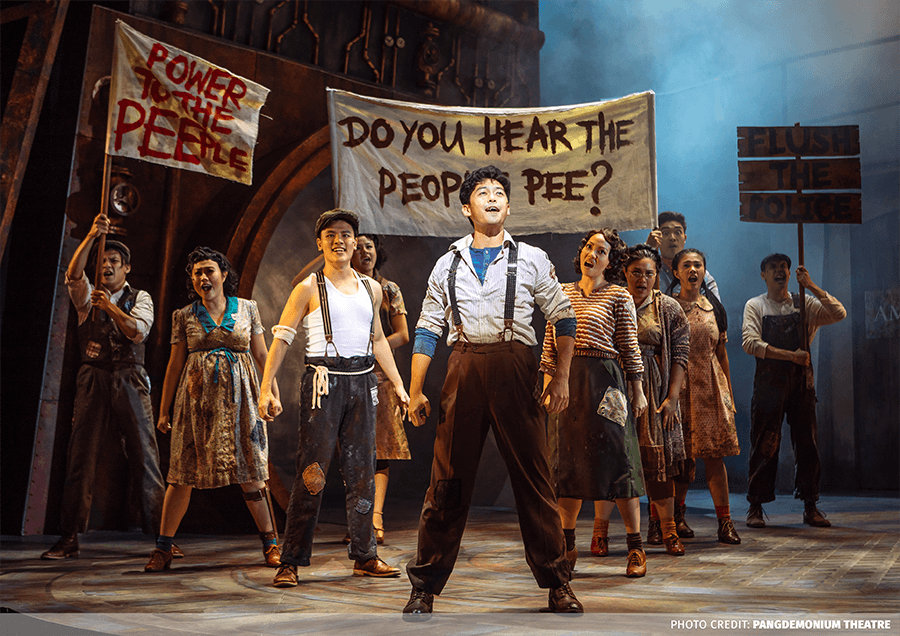 Sfeerbeeld van eerdere productie van Urinetown